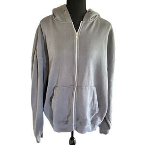 Free Planet Full Zip Hoodie - Gray - Size Large